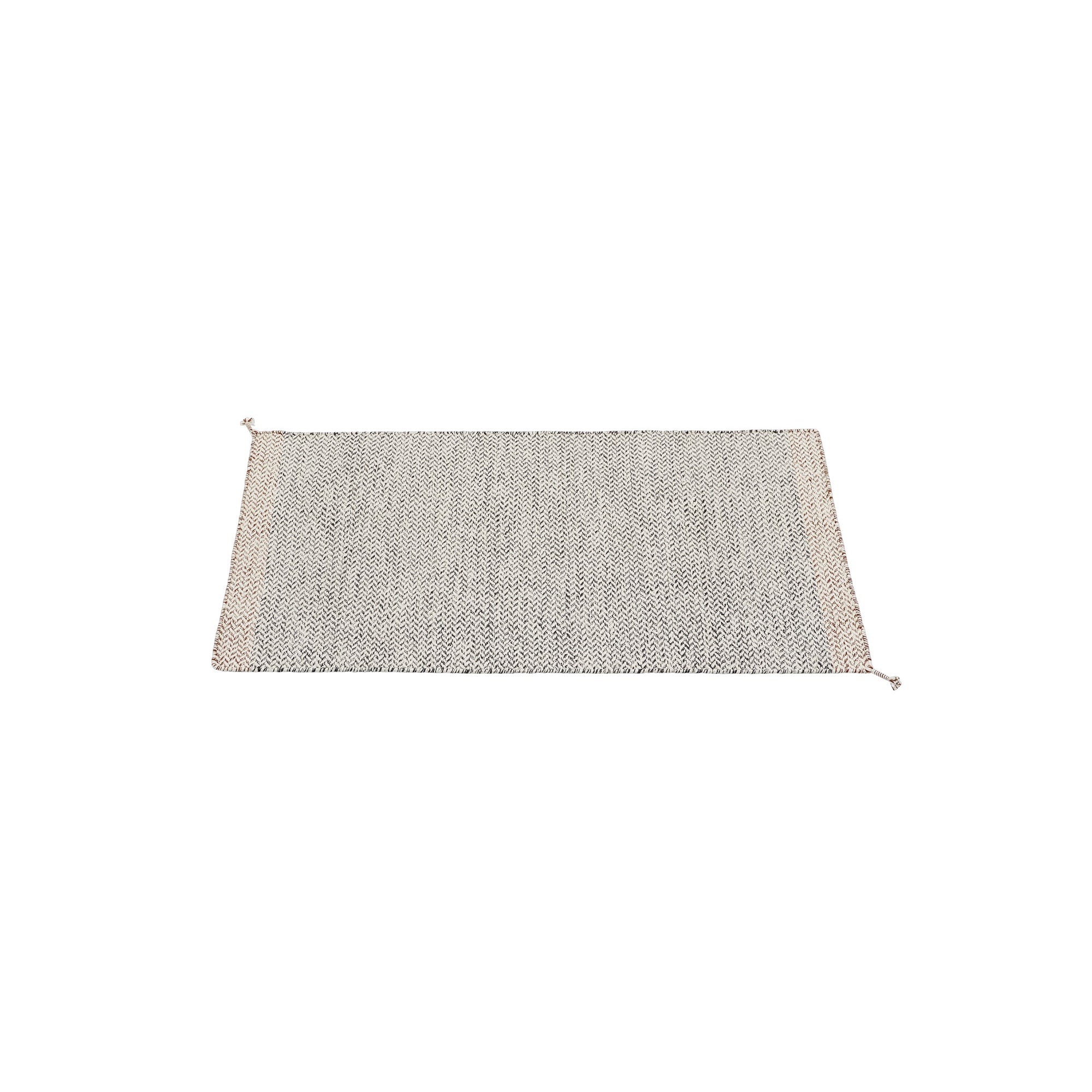 Muuto - Ply Outdoor Rug | 85 x 140 cm / schwarz/weiß