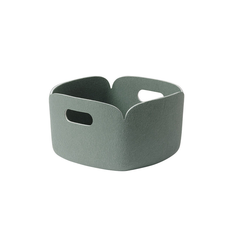 Muuto - Restore Aufbewahrungskorb | 28 x 28 cm / nebelgrün