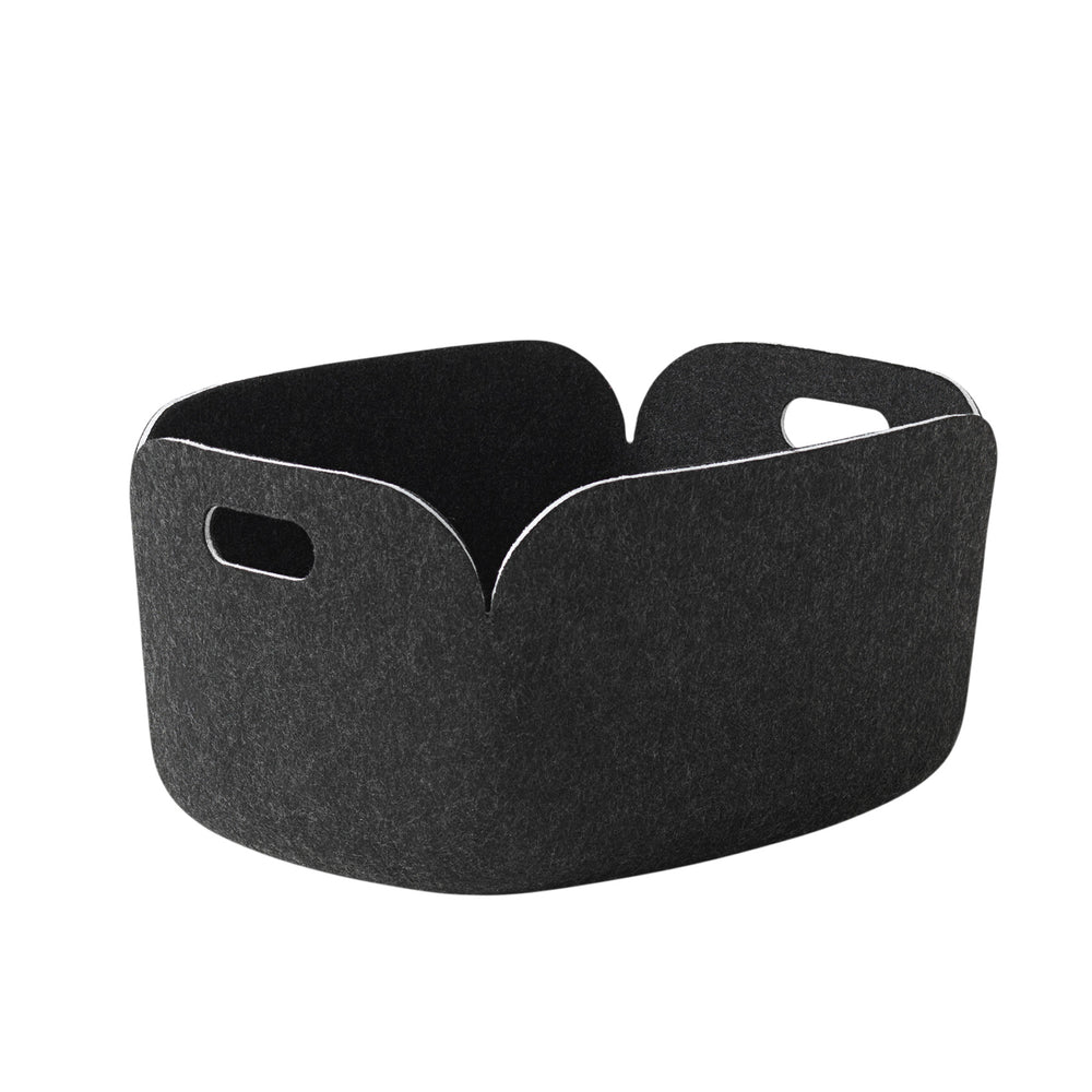 Muuto - Restore Aufbewahrungskorb | 48 x 35 cm / schwarz melliert