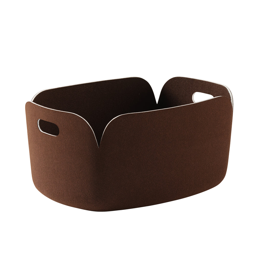 Muuto - Restore Aufbewahrungskorb | 48 x 35 cm / dunkelbraun