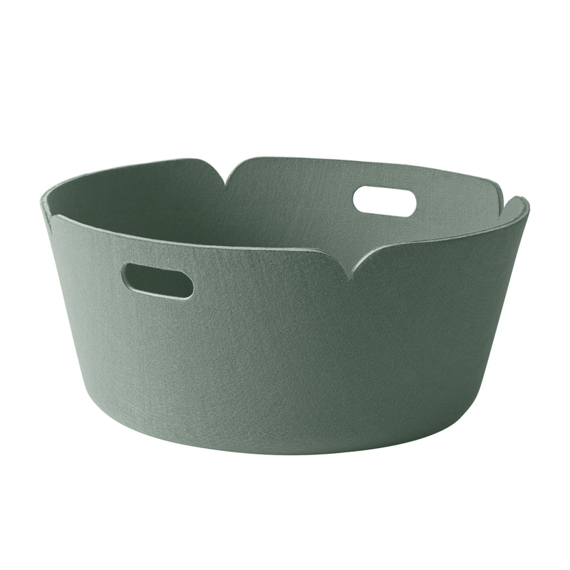 Muuto - Restore Runder Aufbewahrungskorb | nebelgrün