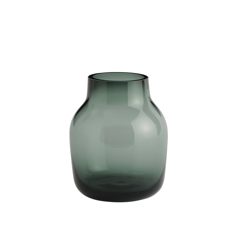 Muuto - Silent Vase | Ø 11 cm / dunkelgrün