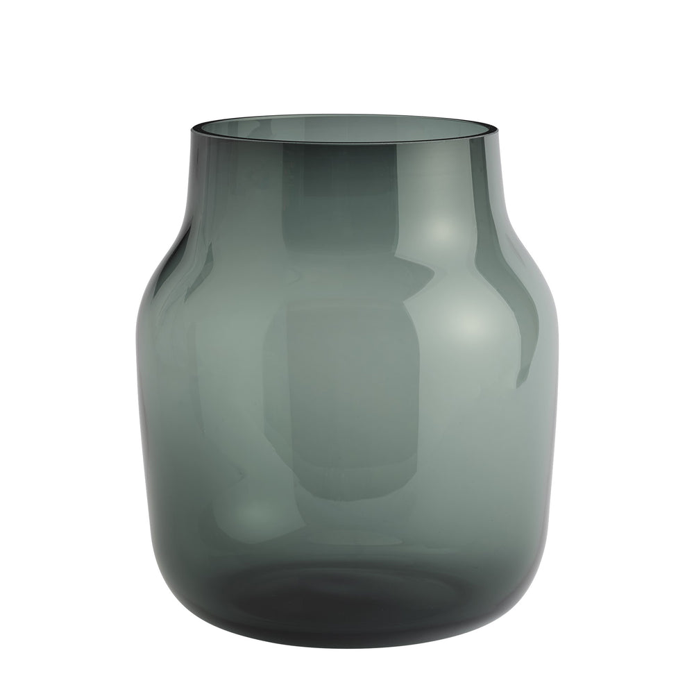 Muuto - Silent Vase | Ø 20 cm / dunkelgrün