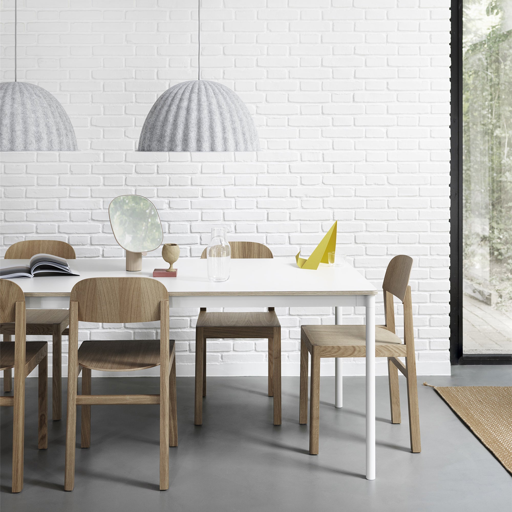 Muuto - Under the Bell Pendelleuchte | Ø 55 cm / weiß melliert