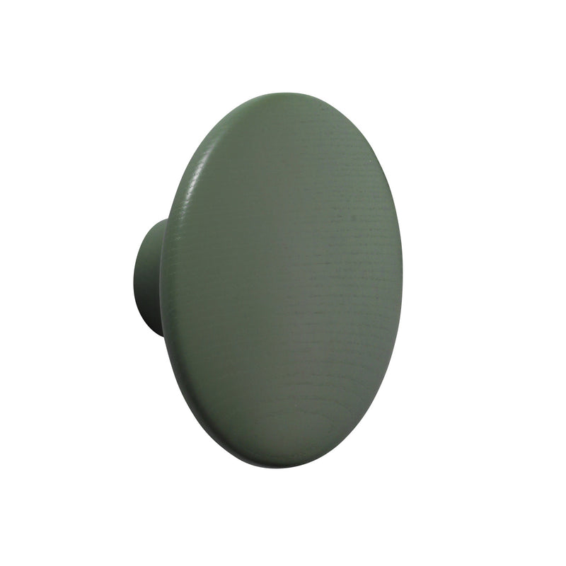Muuto - Wandhaken "The Dots Wood"  | M / schlammgrün