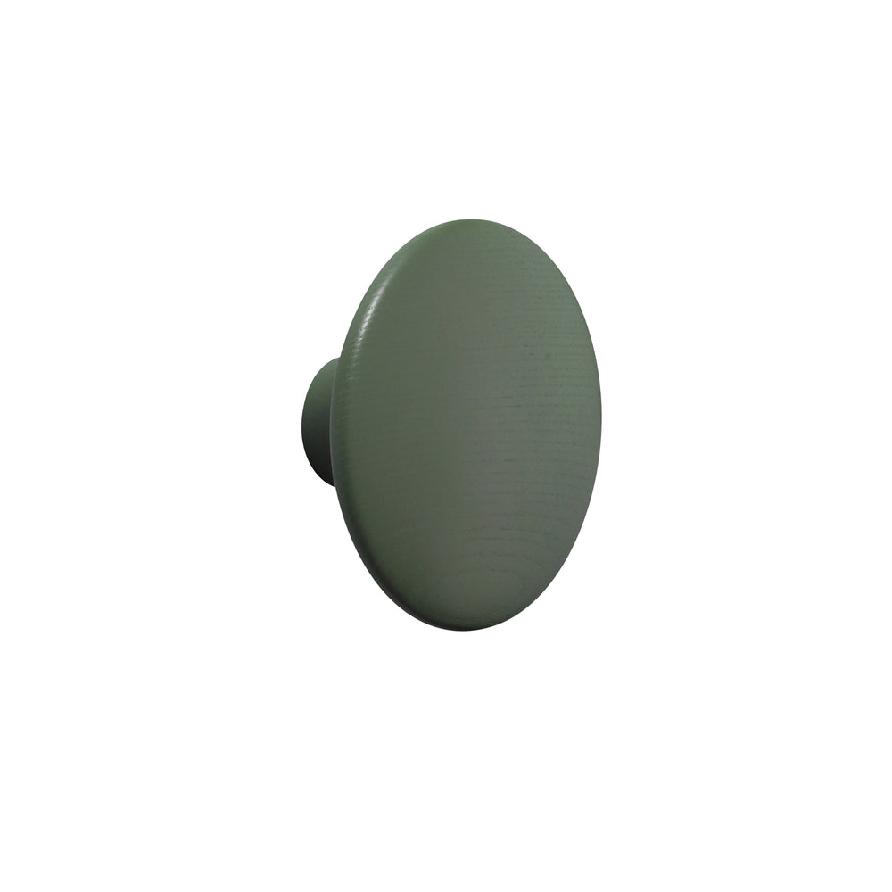 Muuto - Wandhaken "The Dots Wood"  | S / dunkelgrün
