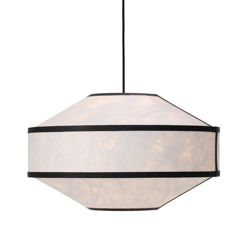 New Works - Kite Pendelleuchte | Ø 55 cm / black Tyvek