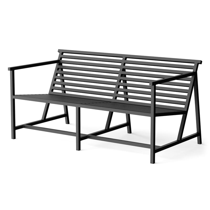 NINE - 19 Outdoors Lounge Gartenbank | schwarz
