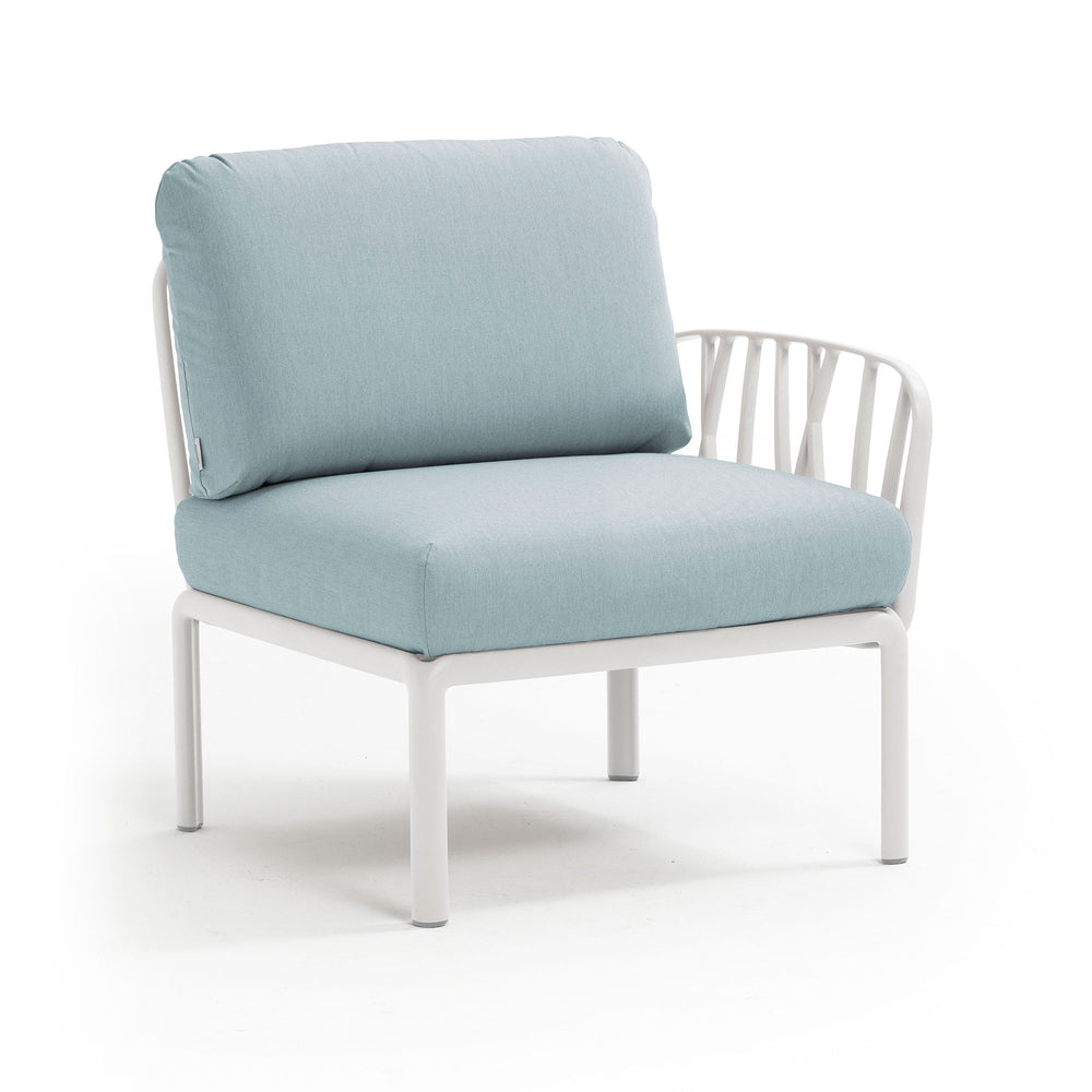 Nardi - Komodo Modulsofa | Seitenelement / weiß/eisblau