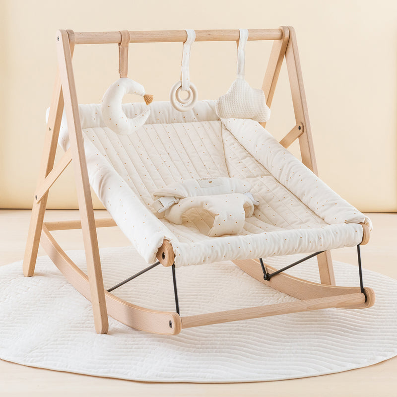 Nobodinoz - Growing Green Babywippe mit Polster