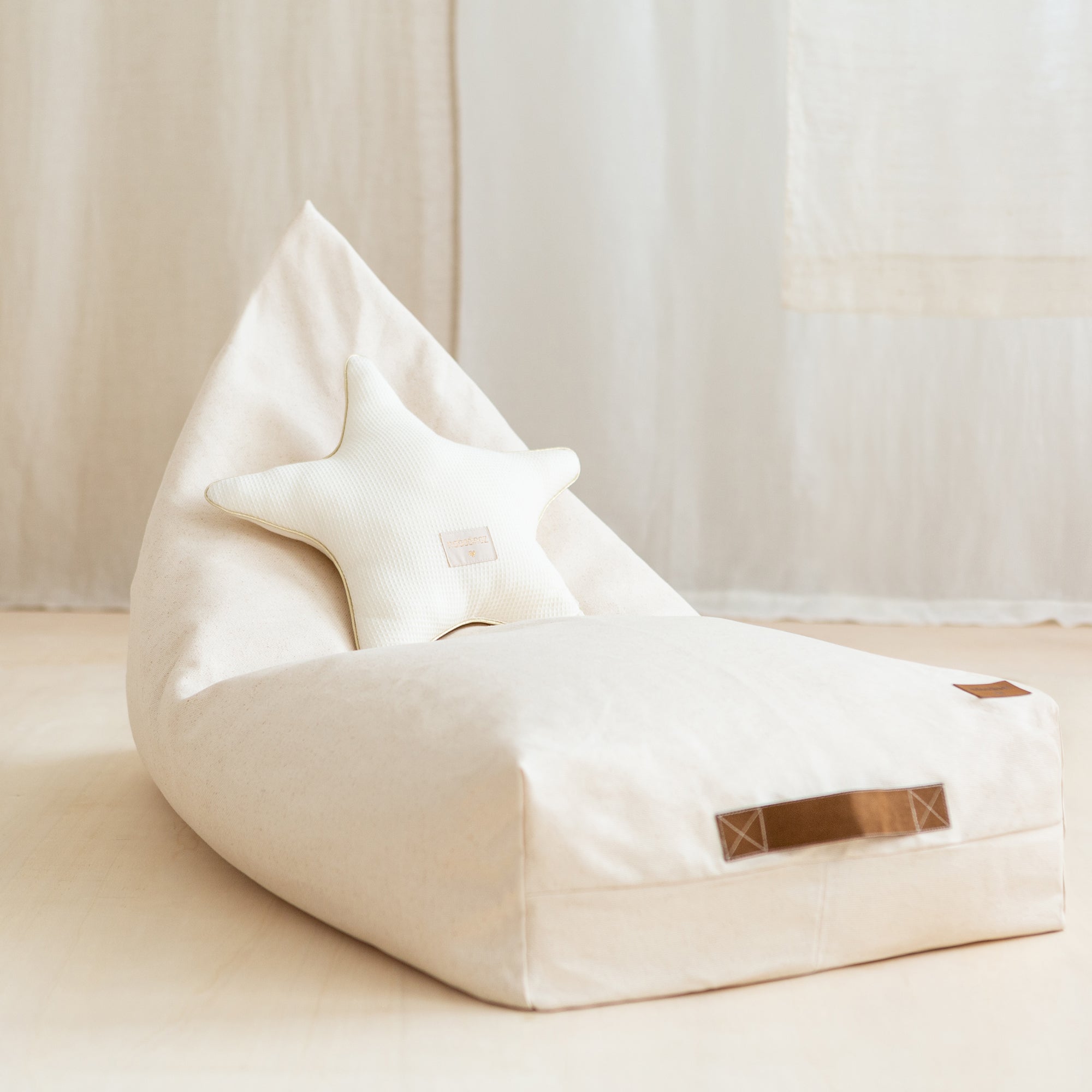 Nobodinoz - Oasis Kinder-Sitzsack | natur