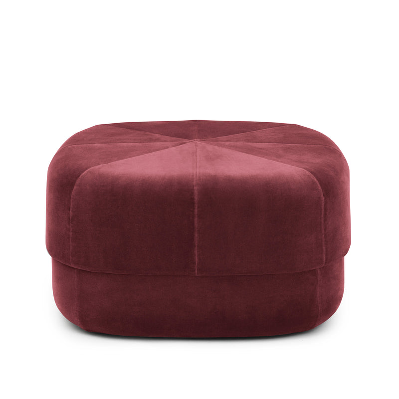 Normann Copenhagen - Circus Pouf groß | Velour dunkelrot