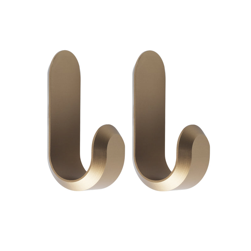 Normann Copenhagen - Curve Wandhaken Mini | matt gold