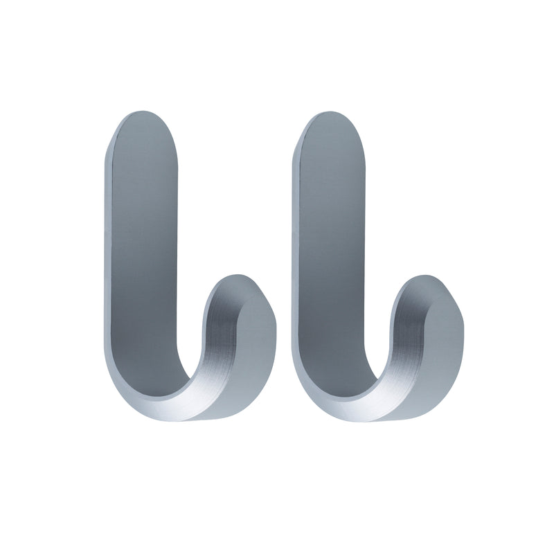 Normann Copenhagen - Curve Wandhaken Mini | matt silber