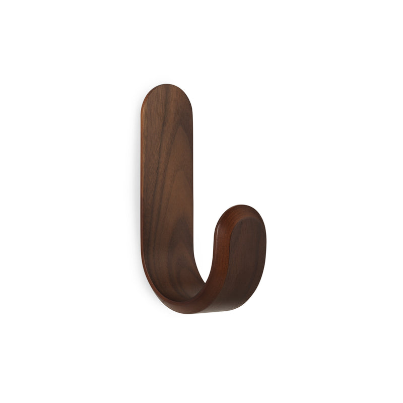 Normann Copenhagen - Curve Wandhaken | walnuss