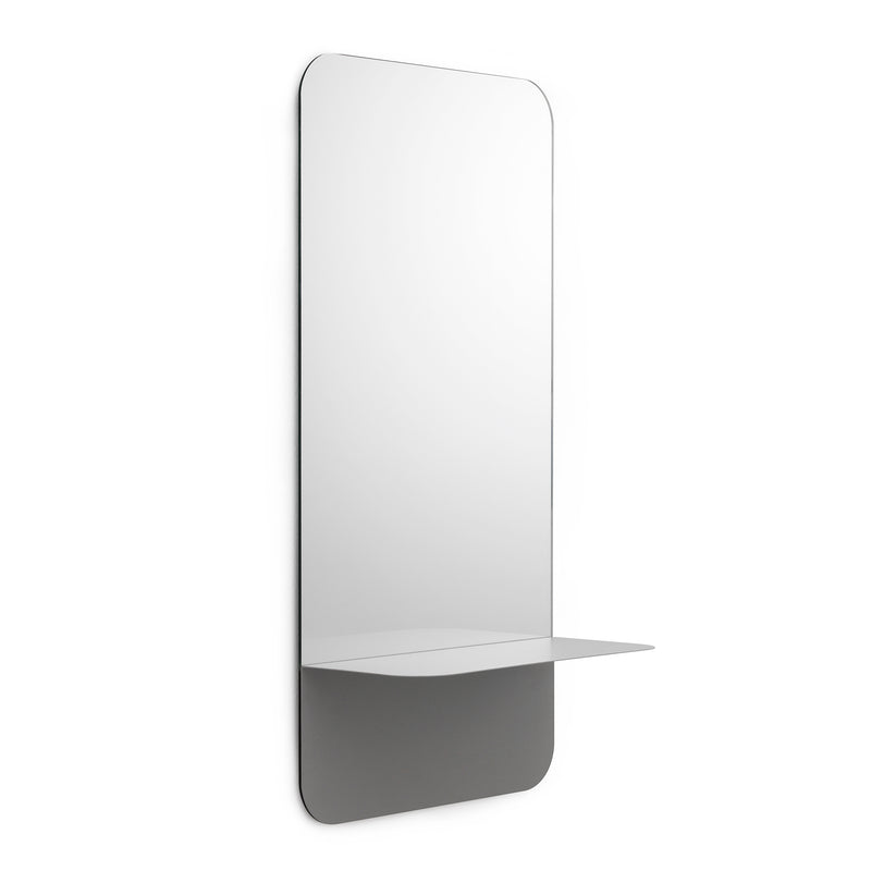 Normann Copenhagen - Horizon Spiegel rund | vertikal / grau