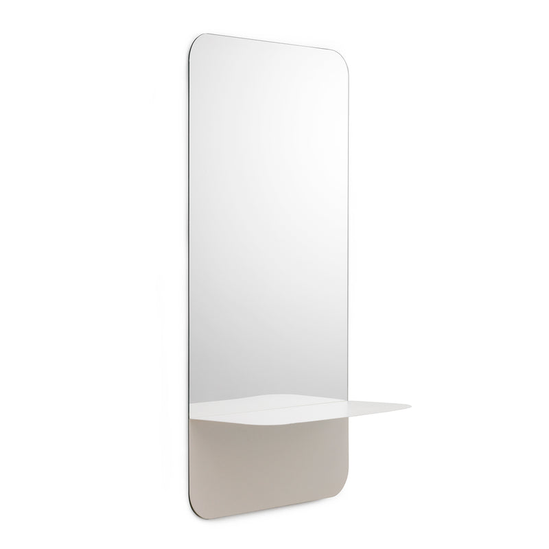 Normann Copenhagen - Horizon Spiegel rund | vertikal / weiß