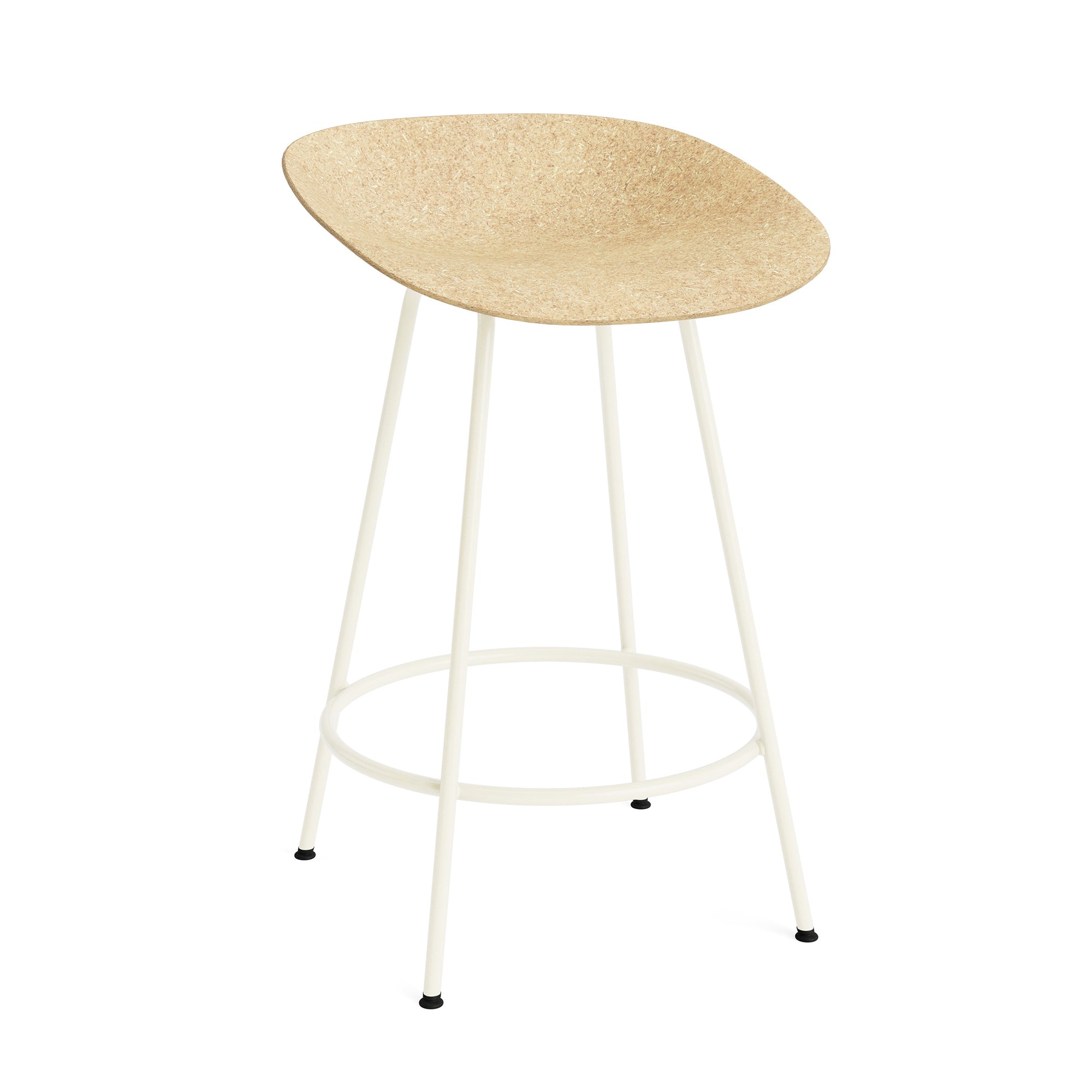 Normann Copenhagen - Mat Barhocker Stahl | H 65 cm / hemp / cream