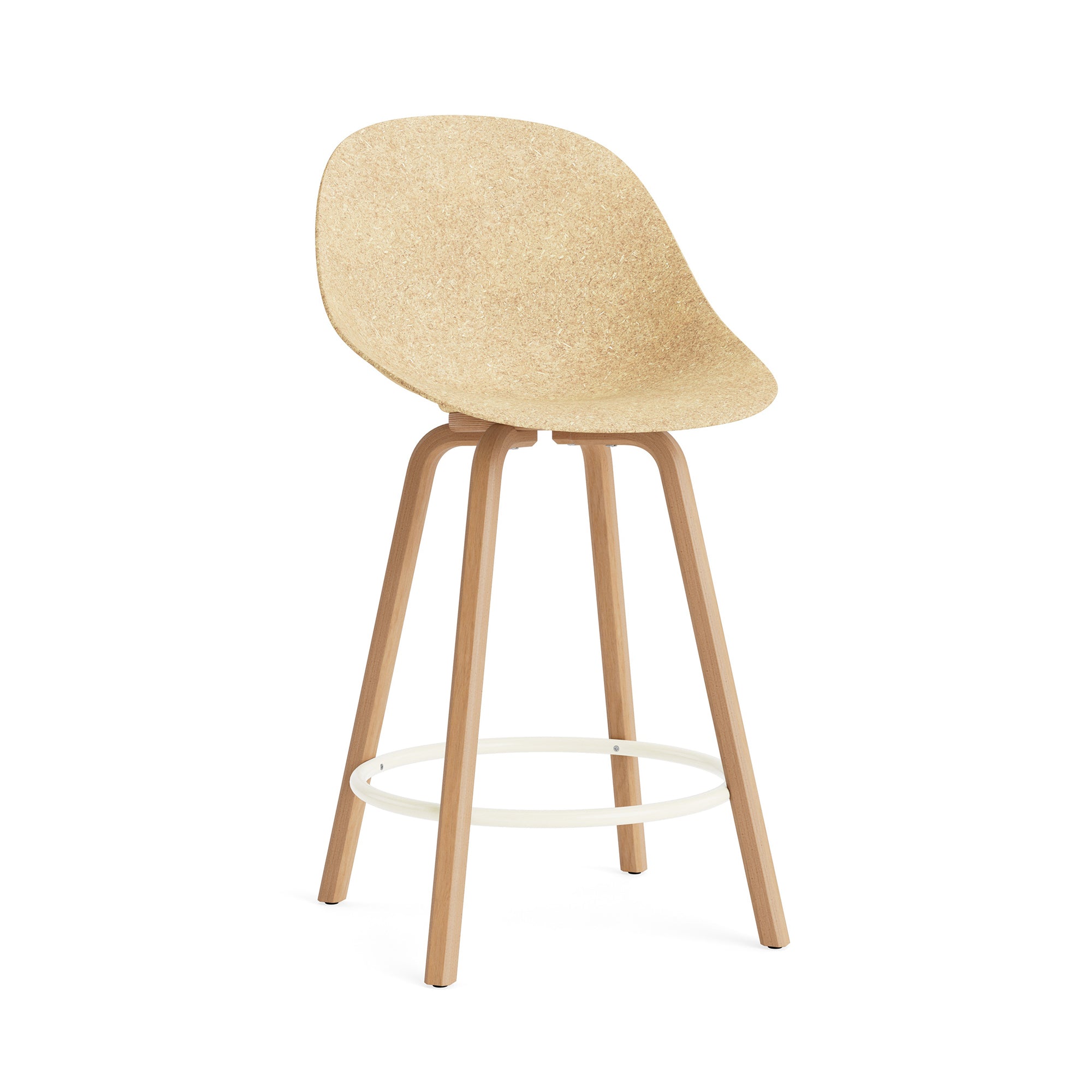 Normann Copenhagen - Mat Barstuhl | Fußstütze cream / H 65 cm / hemp