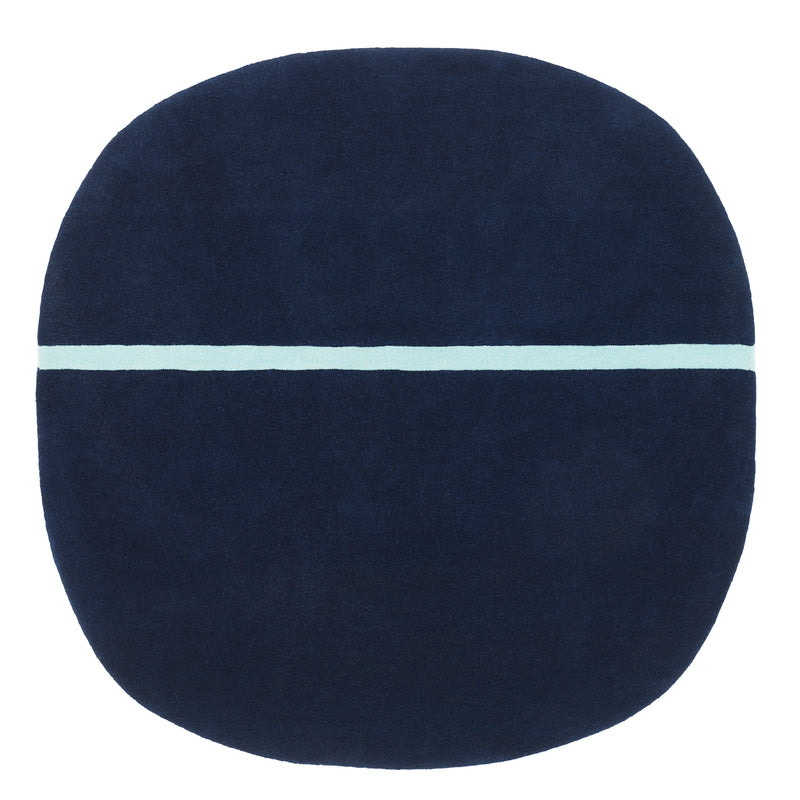 Normann Copenhagen - Oona Teppich | 140 x 140 cm / blau