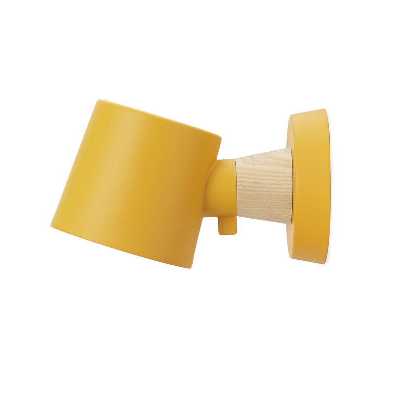 Normann Copenhagen - Rise Wandleuchte | mit Wandhalterung / gelb