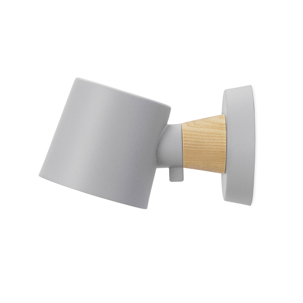 Normann Copenhagen - Rise Wandleuchte | mit Wandhalterung / grau
