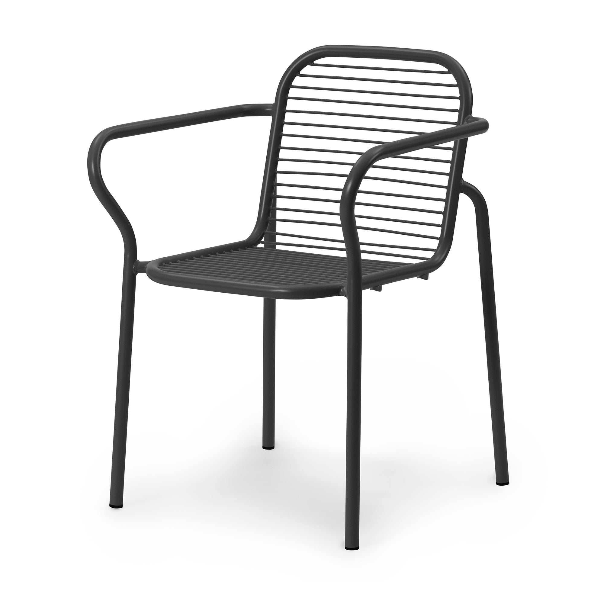 Normann Copenhagen - Vig Outdoor Armlehnstuhl | ohne Polster / schwarz