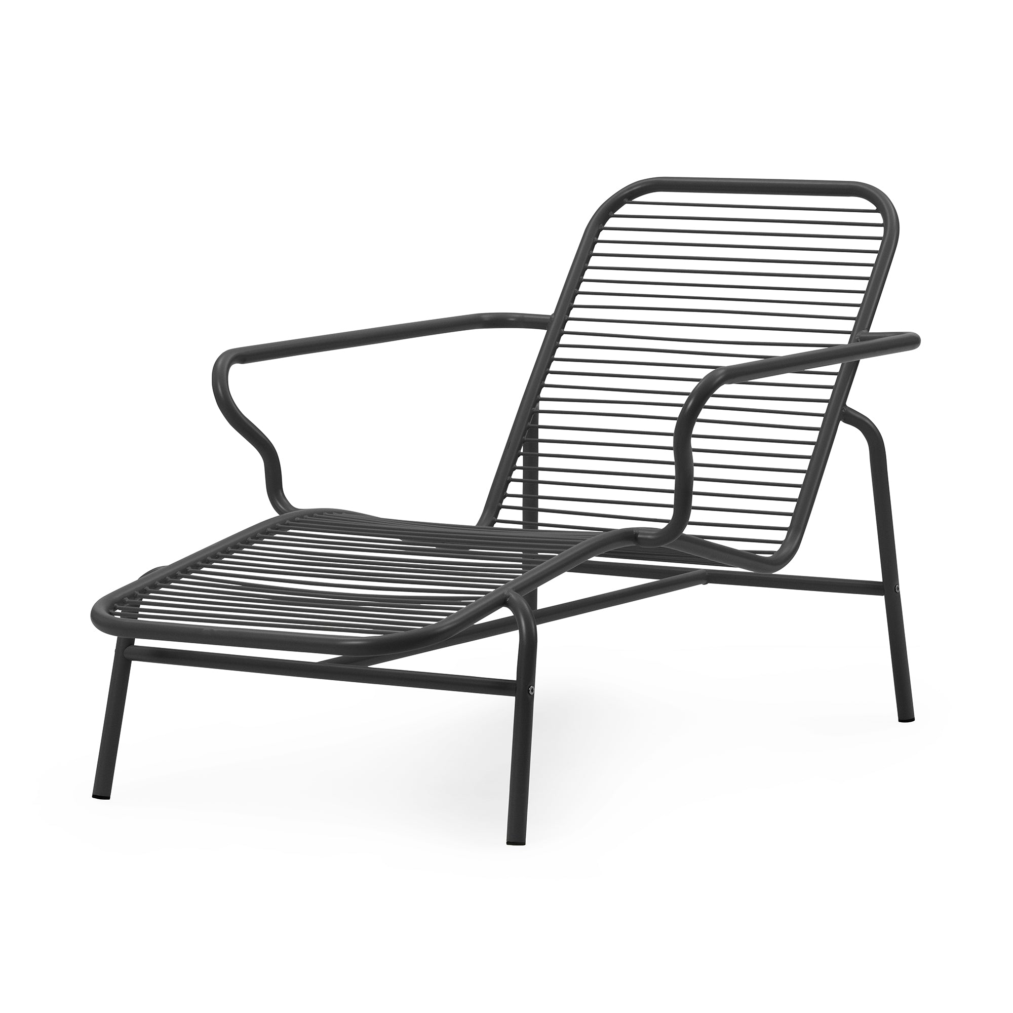 Normann Copenhagen - Vig Outdoor Liegestuhl | schwarz