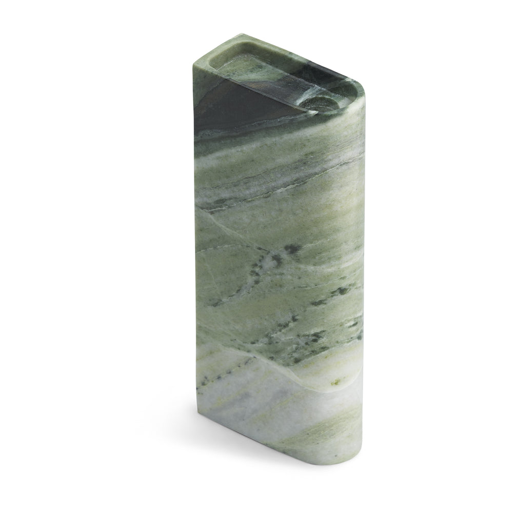 Northern - Monolith Kerzenhalter | tall / Marmor grün