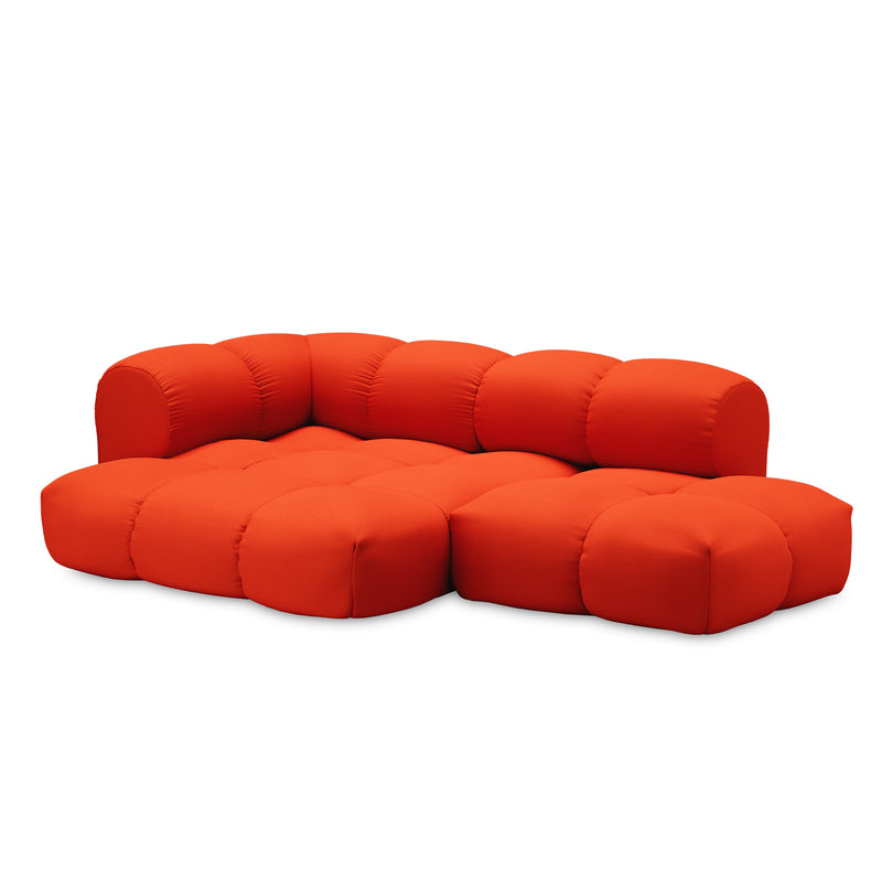 OUT Objekte unserer Tage - Sander 06 3-Sitzer Sofa | Kvadrat Vidar reinorange (0542) / Links