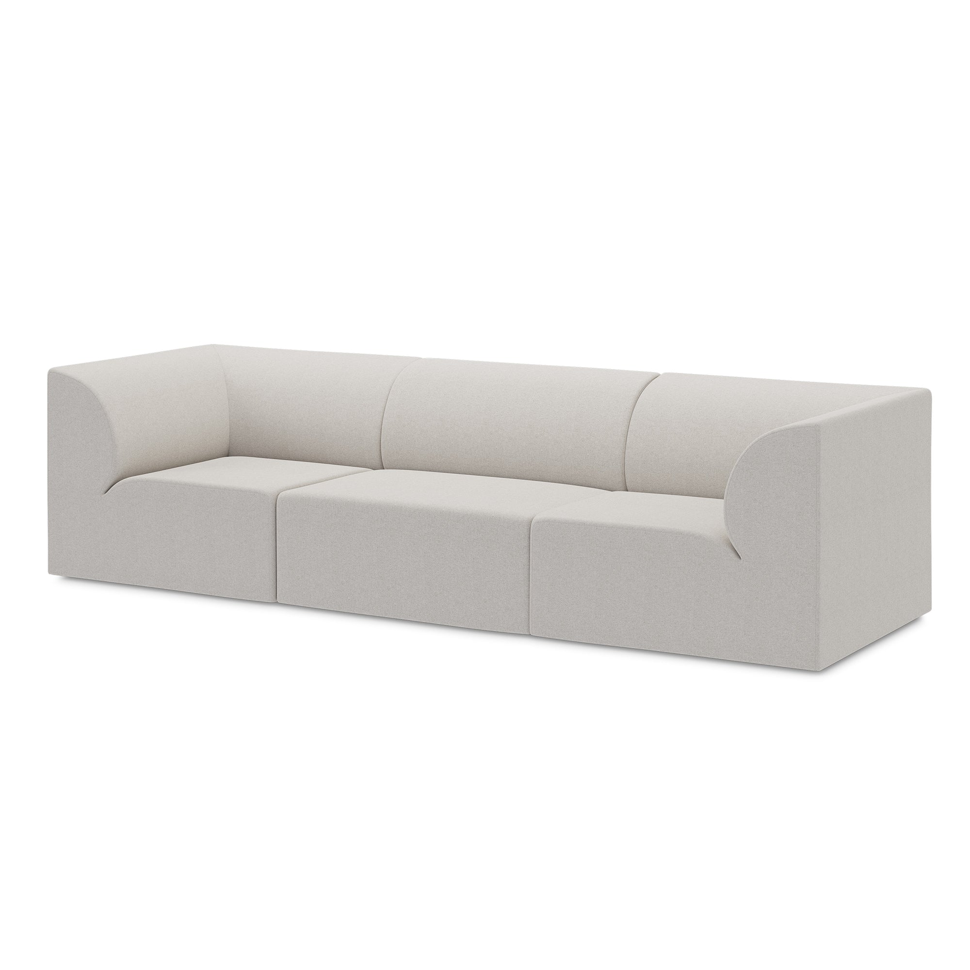 OUT Objekte unserer Tage - Weber 02 3-Sitzer Sofa | OUT Lyon creme (121)