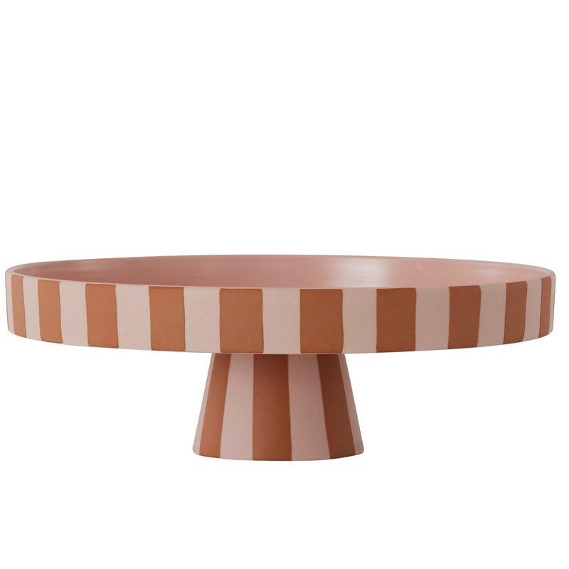 OYOY - Toppu Tablett | Ø 27 x H 9 cm / rosa/karamell