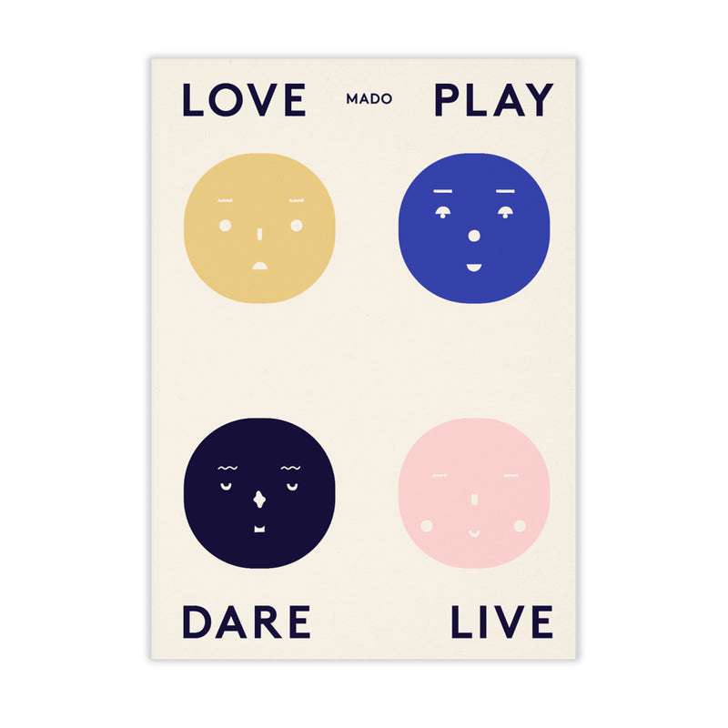 Paper Collective - Feelings | 50 x 70 cm / Four Feelings