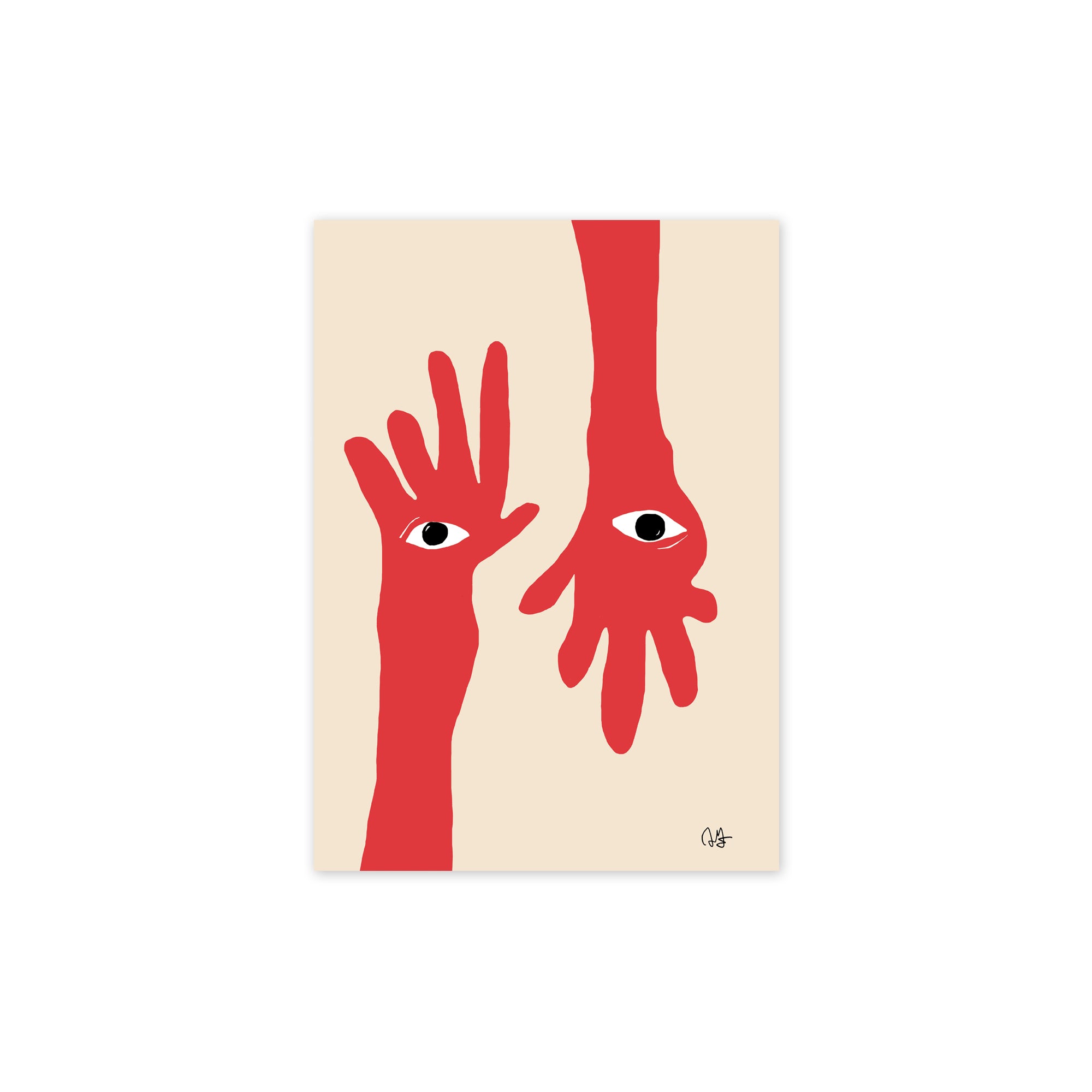 Paper Collective - Hamsa Hands Poster | 30 x 40 cm