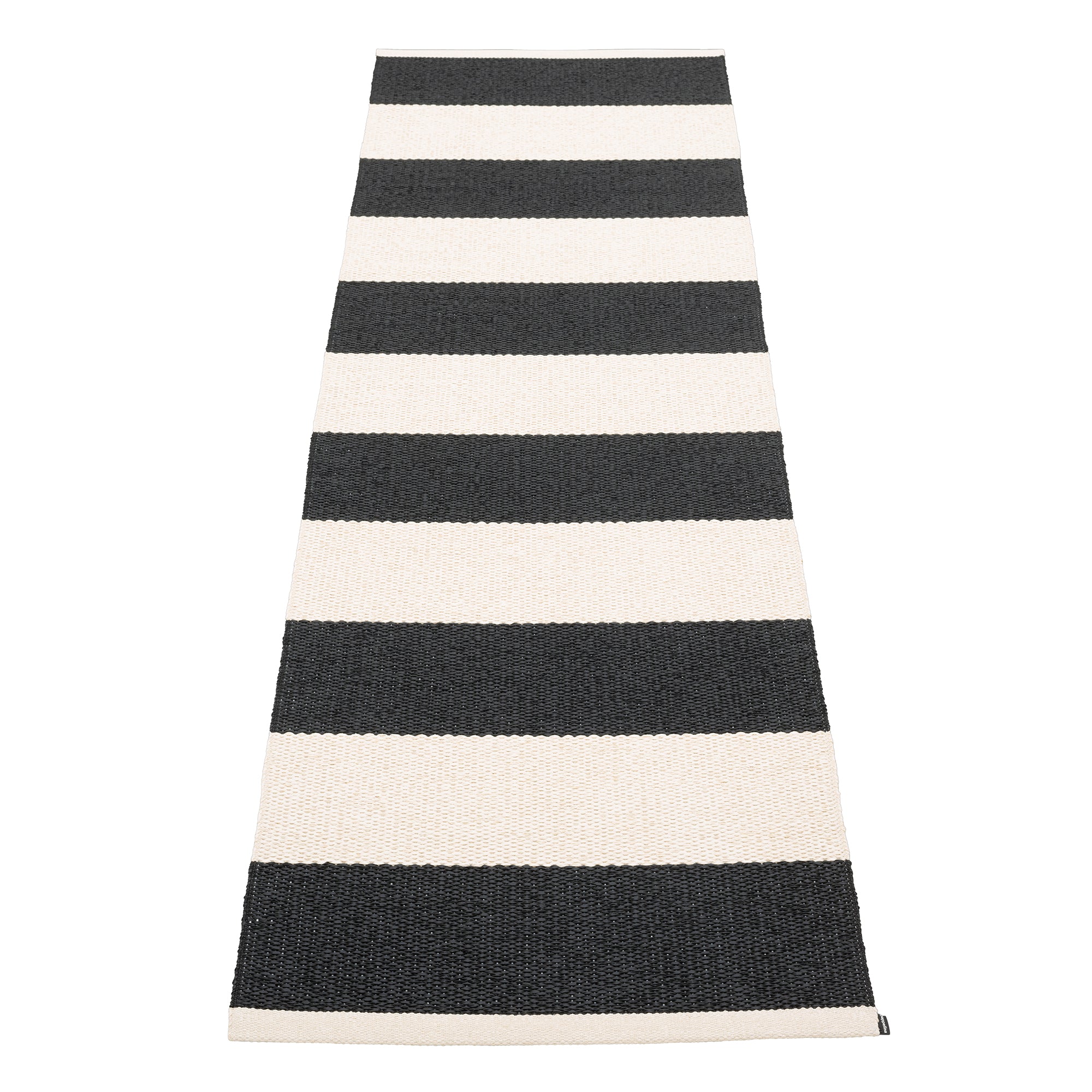 Pappelina - Bob Teppich  | 70 x 225 cm / black/vanilla