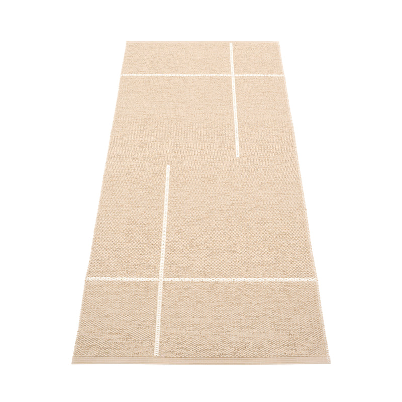 Pappelina - Fred Wendeteppich (70 cm) | 70 x 180 cm / beige/vanilla