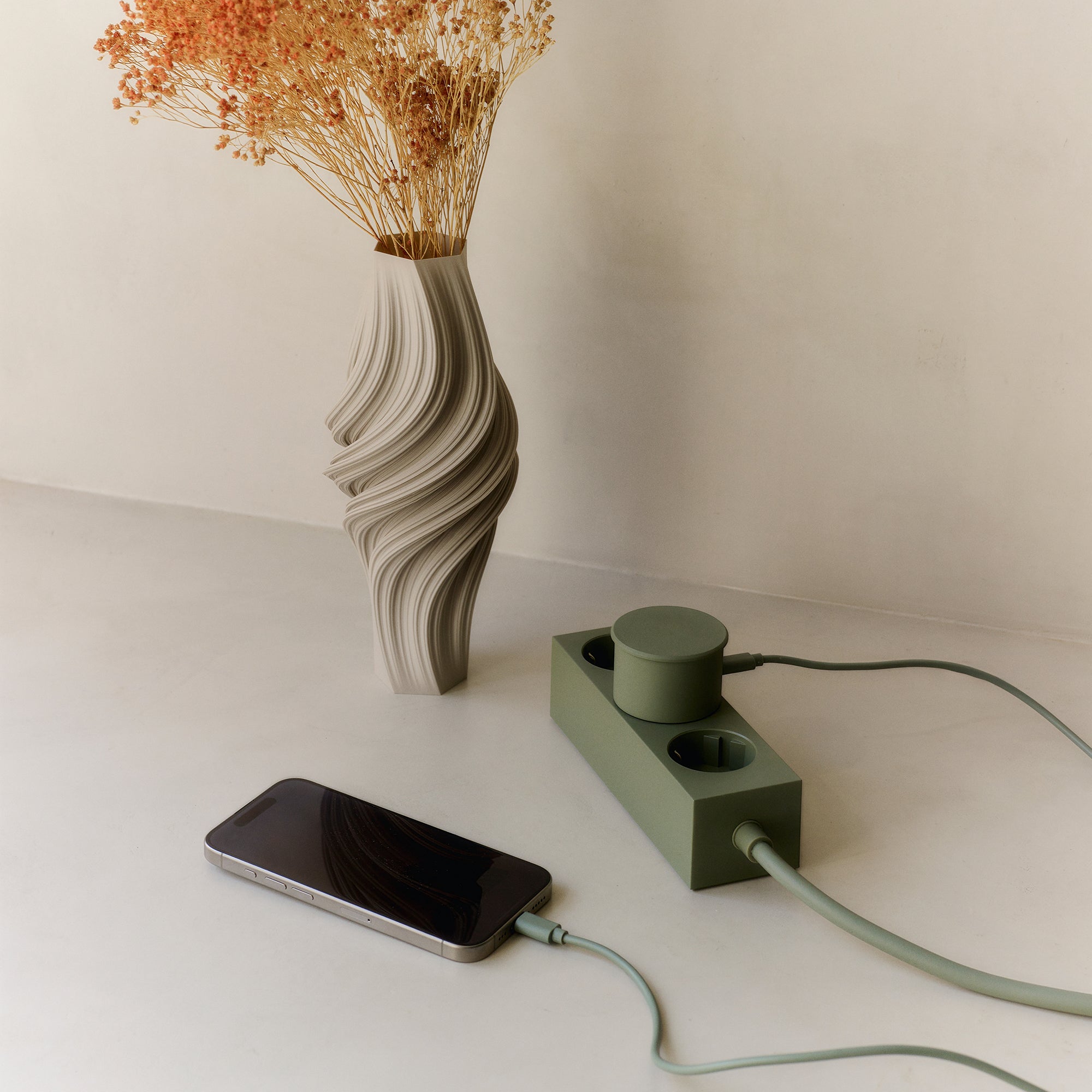Pedestal - Power Adapter | mossy green