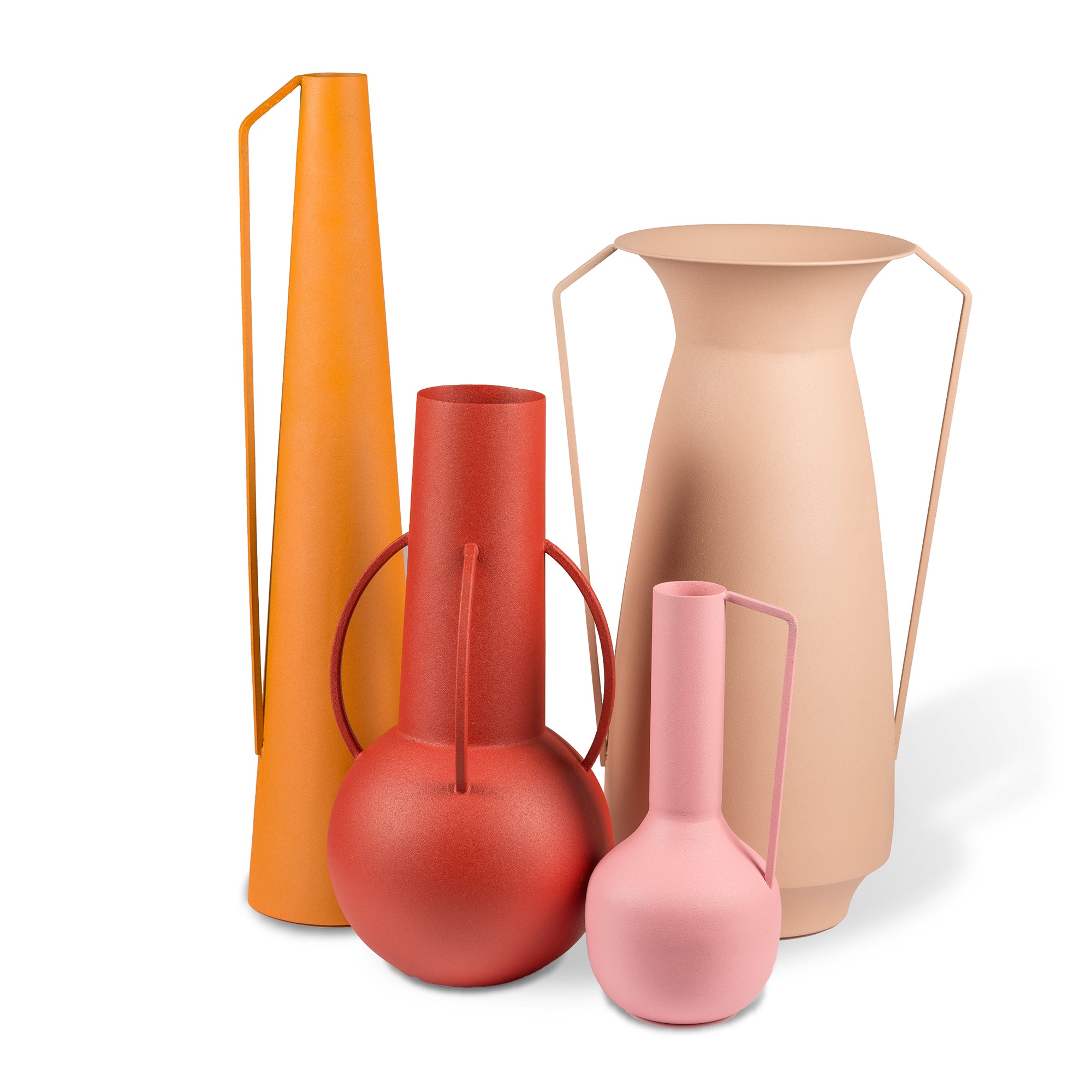 POLSPOTTEN - Roman Vase | 4er-Set / sonnenuntergang matt