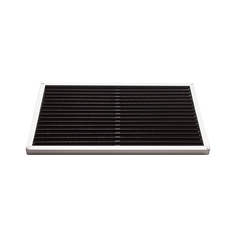 Rizz - Fußmatte door-line 58 × 36 cm | silber