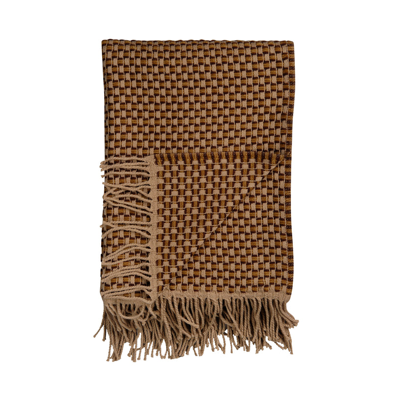 Røros Tweed - Isak Wolldecke | braun/beige