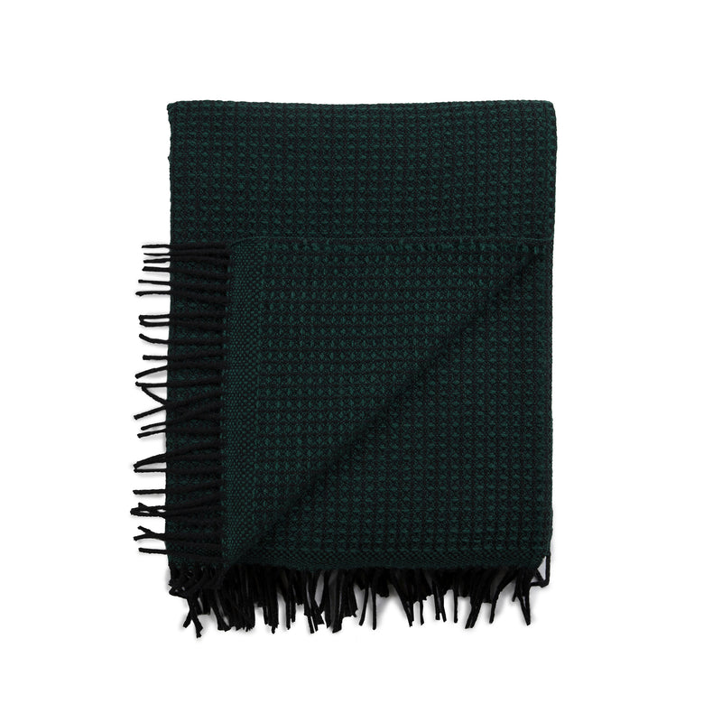 Røros Tweed - Vega Wolldecke | grün