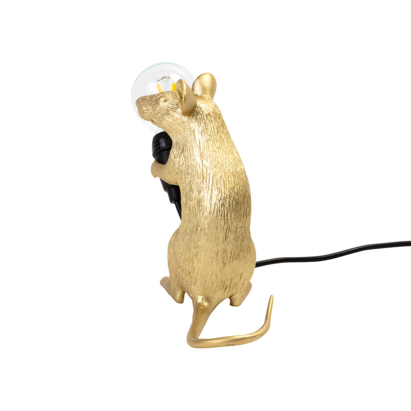 Seletti - Mouse Sitting Tischleuchte | gold
