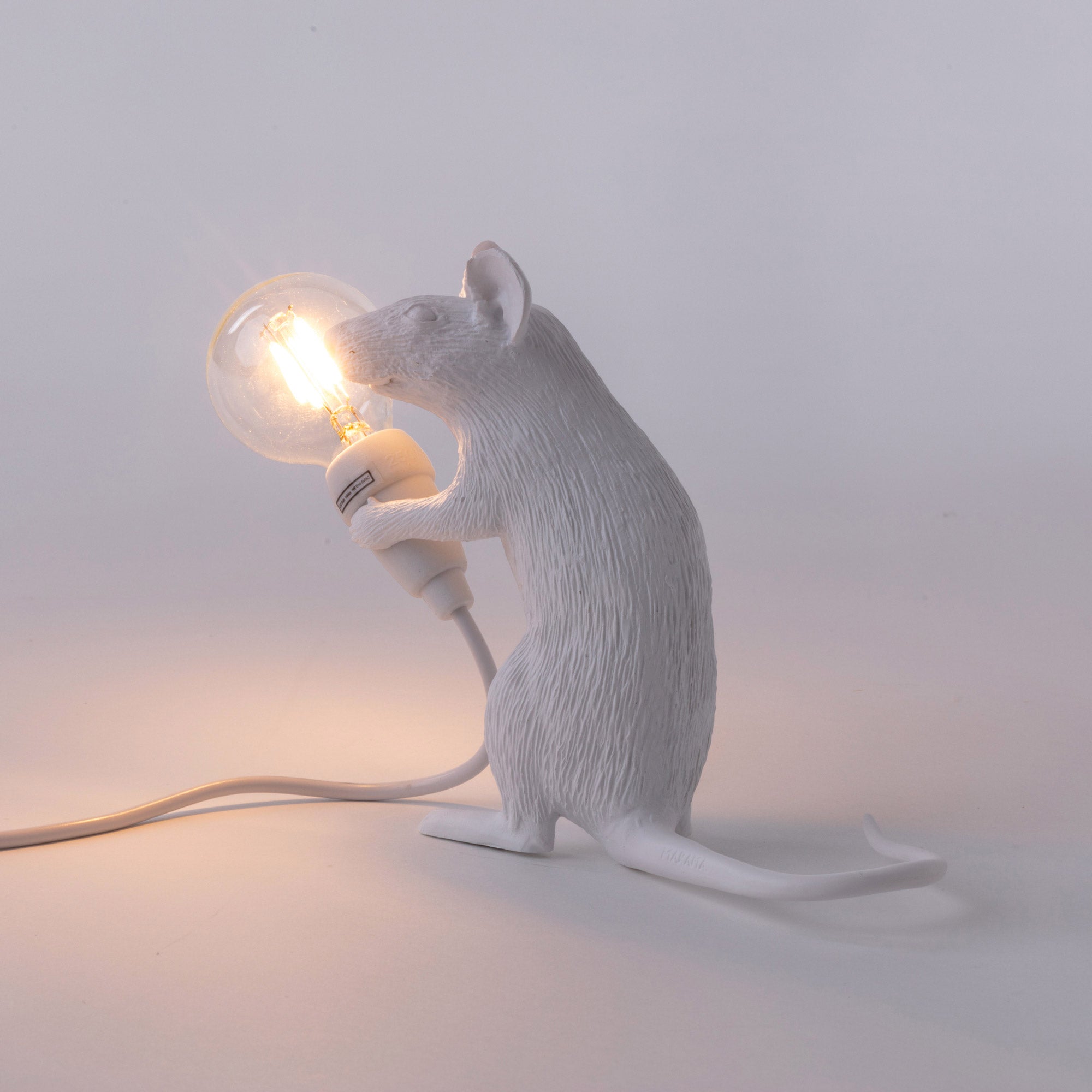 Seletti - Mouse Sitting Tischleuchte | weiß