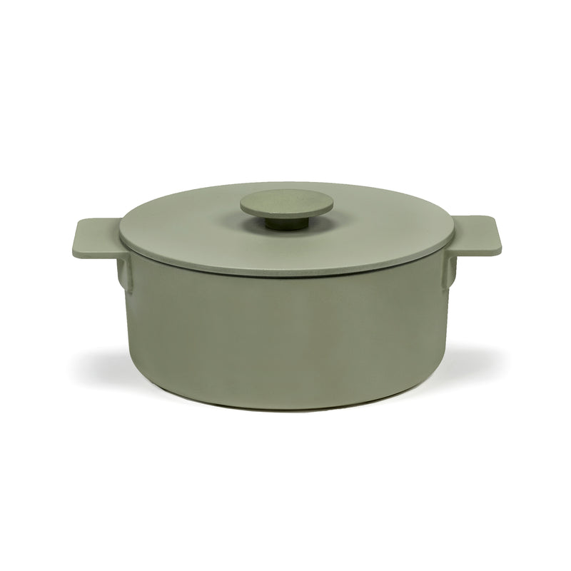 Serax - Surface Gusseisentopf mit Deckel | 2 l / grün