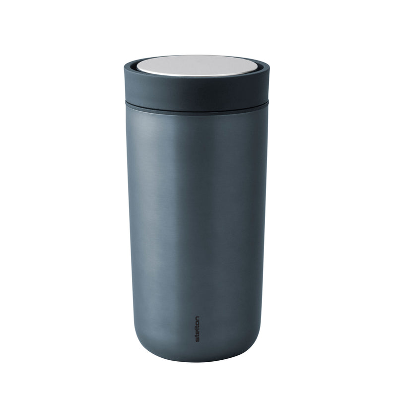 Stelton - To Go Click Becher | 0,4 l / blau/metallic