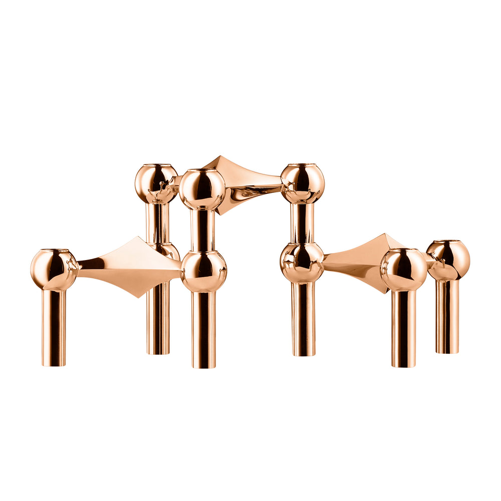 Stoff Nagel - Kerzenhalter | 3er-Set / rosègold
