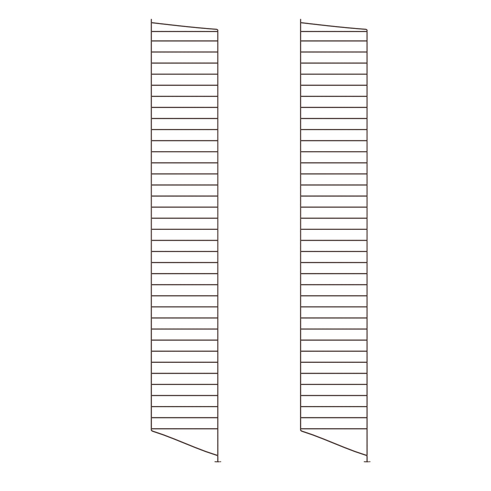 String - Bodenleiter | 2er Set / 200 x 30 cm / dunkelbraun