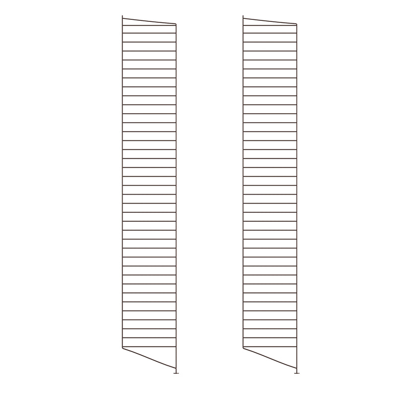 String - Bodenleiter | 2er Set / 200 x 30 cm / dunkelbraun