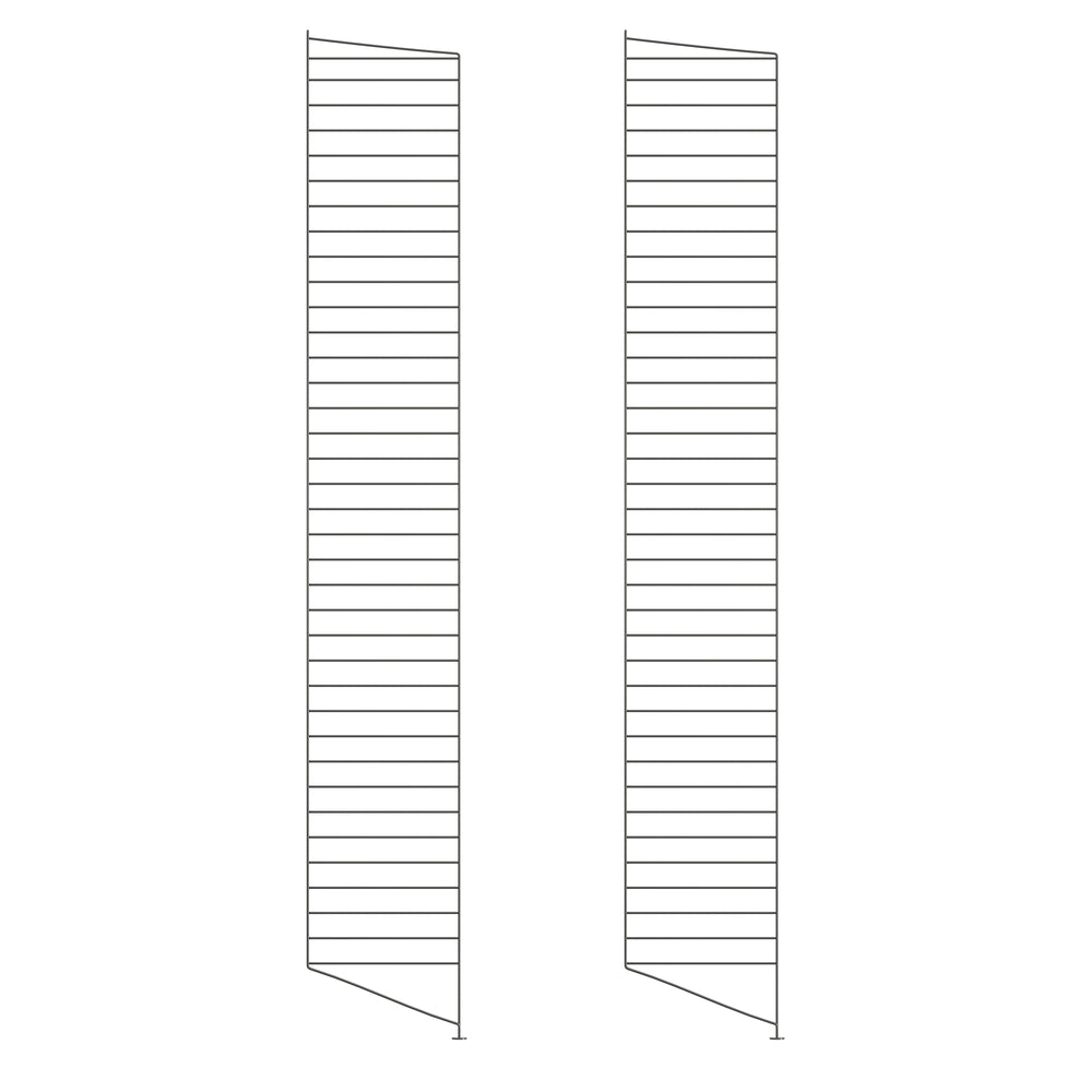 String - Bodenleiter | 2er Set / 200 x 30 cm / dunkelgrau