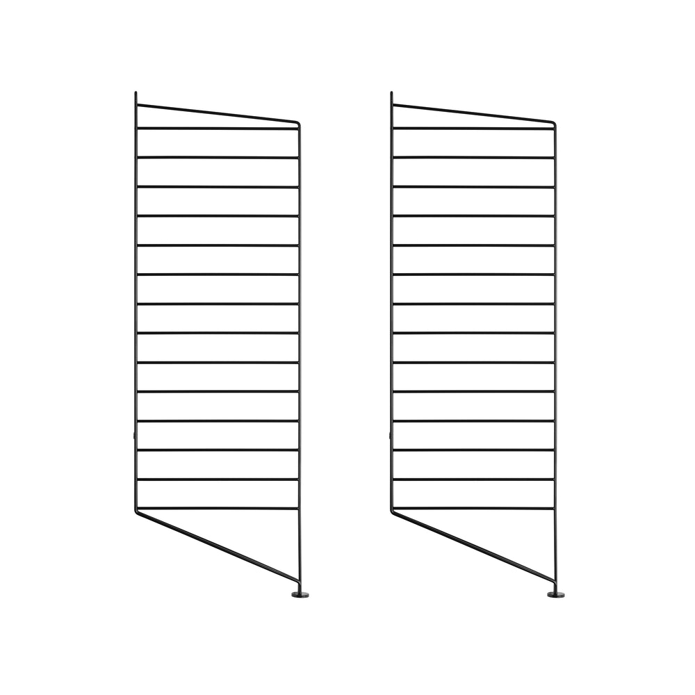 String - Bodenleiter | 2er Set / 85 x 30 cm / schwarz